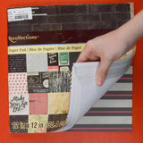Black, Pink, Yellow + Green Scrapbook Paper Bundle