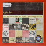 Black, Pink, Yellow + Green Scrapbook Paper Bundle