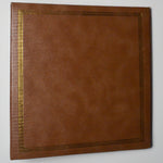 Brown Scrapbook with Gold Edge