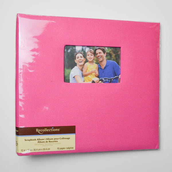 Hot Pink Scrapbook Album - 12" x 12"