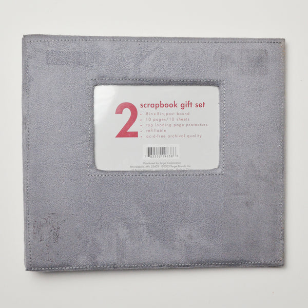 Grey Scrapbook Gift Set - 8" x 8"