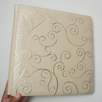 Beige + Gold Scroll Scrapbook - 12x12"