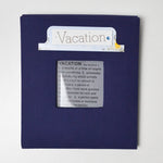 Navy Blue Vacation Photo Album - 8" x 8"