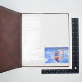 Brown Faux Leather Scrapbook Photo Folio
