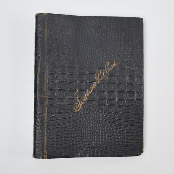 Black Souvenir Postcards Vintage Album