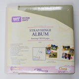 Light Green Westrim Crafts Cloth Strap/Hinge Album with Cream Pages