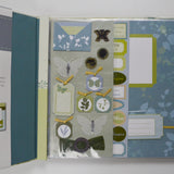 Green Floral Scrapbook Complete Kit