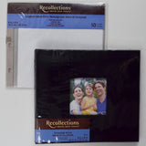 Black Recollections Scrapbook Album with Refills