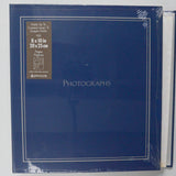 Blue 8" x 10" Three-Ring Photo Album