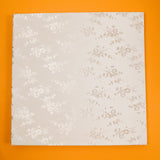 Light Beige Jacquard Floral Fabric-Covered Photo Album