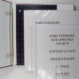 Maroon + Gold Scrapbook with Refill Pages