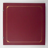 Maroon + Gold Scrapbook with Refill Pages