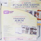 Blue + Silver Scrapbook with Page Protector Sleeves