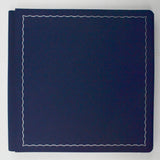 Blue + Silver Scrapbook with Page Protector Sleeves