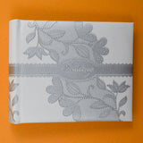 White + Silver Wedding Scrapbook