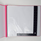 Pink Felt + Faux Suede Portafolia Scrapbook