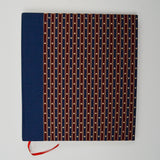 Navy, Maroon + Beige Fabric Cover Vanguard Photo Album