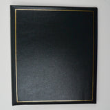 Dark Green + Gold Faux Leather Four-Ring Photo Album