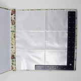 Green, Cream + Brown Floral Post Bound Photo Album