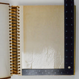 Brown Fabric Cover Large Spiral Scrapbook