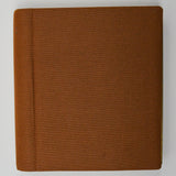 Brown Fabric Cover Large Spiral Scrapbook