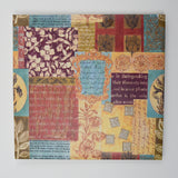 Patchwork Floral Print Markings Scrapbook