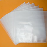 Clear Multi-Pocket Fold Out Binder Refill Pages - Set of 6