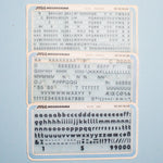 Mecanorma Dry Transfer Letters - 3 Sets