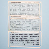 Mecanorma Dry Transfer Letters - 3 Sets