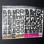 Black Alphabet Sticker Bundle