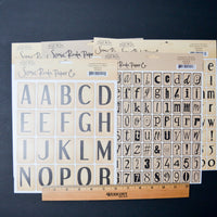 Block Letter Alphabet Sticker Bundle