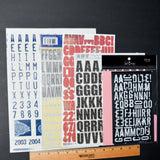 Narrow Alphabet Sticker Bundle