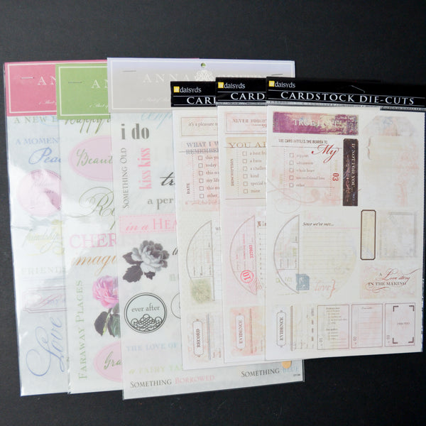 Romance + Memories Cardstock Die-Cut Bundle