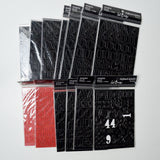 Chipboard Black + Red Alphabet Bundle