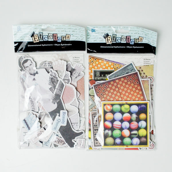 Etcetera Dimensional Ephemera - 2 Packs