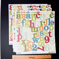 Alphabet Scrapbooking Sticker Bundle