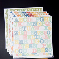 Alphanumeric Scrapbooking Sticker Bundle