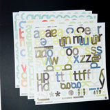 Alphanumeric Scrapbooking Sticker Bundle