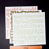 Alphabet Scrapbooking Sticker Bundle