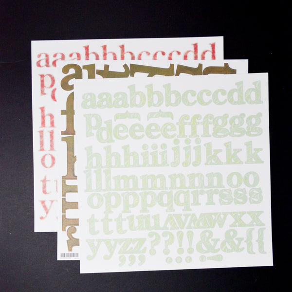 Alphabet Scrapbooking Sticker Bundle