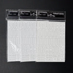 White Chipboard Alphabet Stickers - 3 Packs