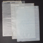 White Optima Letraset Dry Transfers - 3 Sheets