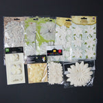 White Floral Scrapbooking Notion Bundle