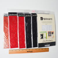 Black + Red Chipboard Alphabet Bundle