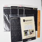 Black Chipboard Alphabet Bundle
