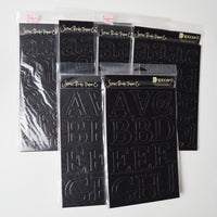 Black Chipboard Alphabet Bundle