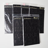 Black Chipboard Alphabet Bundle