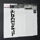 Black + White Chipboard Alphabet Sticker Bundle