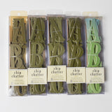Green Chipboard Alphabet Sticker Bundle