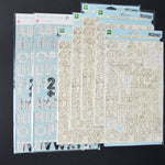 Newsprint Chipboard Alphabet Sticker Bundle